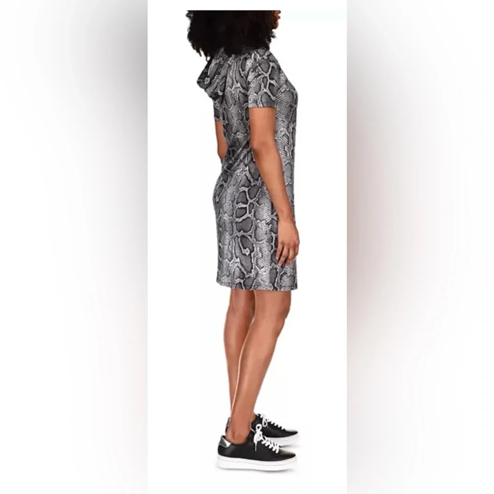 Michael Kors Black and Gray Snake Print Mini Dress - Picture 3 of 7